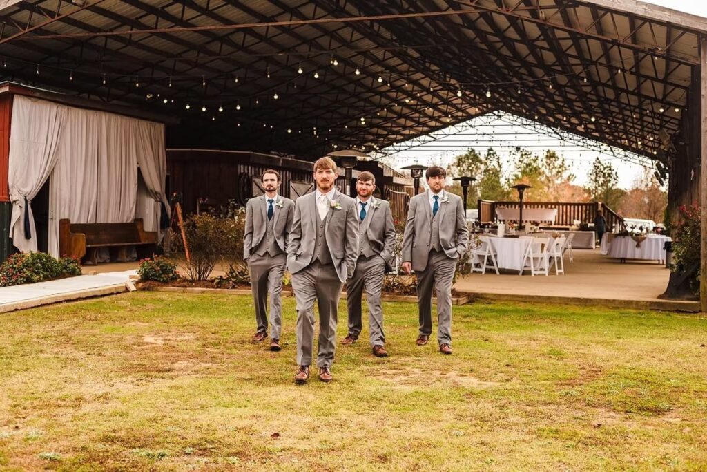 Foxfire Ranch, Waterford, MS — the lawn and pavilion